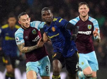 Burnley holds Manchester United to 1-1 draw